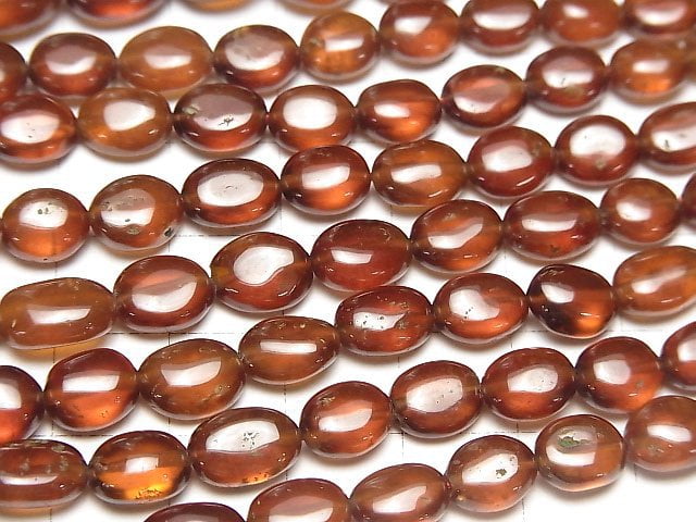 [Video]High Quality Hessonite Garnet AA++ Nugget half or 1strand beads (aprx.15inch/38cm)