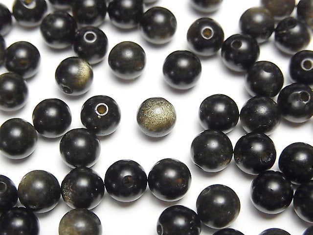 Obsidian Gemstone Beads