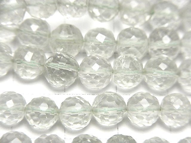 [Video]High Quality Green Amethyst AAA Round cut half or 1strand beads (aprx.14inch/34cm)