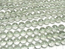 [Video]High Quality Green Amethyst AAA- Round Cut Half or 1strand beads (aprx.13inch/33cm)