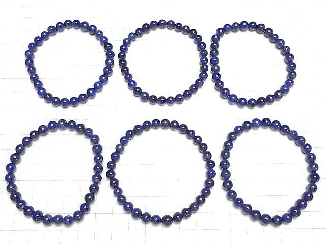 [Video]Lapislazuli AA++ Round 6.5mm Bracelet