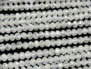 [Video]High Quality Rainbow Moonstone AA++ Faceted Button Rondelle half or 1strand beads (aprx.12inch/30cm)