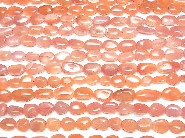[Video] Orange Chalcedony AA Nugget 1strand beads (aprx.15inch/38cm)