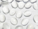 [Video]High Quality White Moonstone AAA Oval Cabochon 10x8mm 1pc