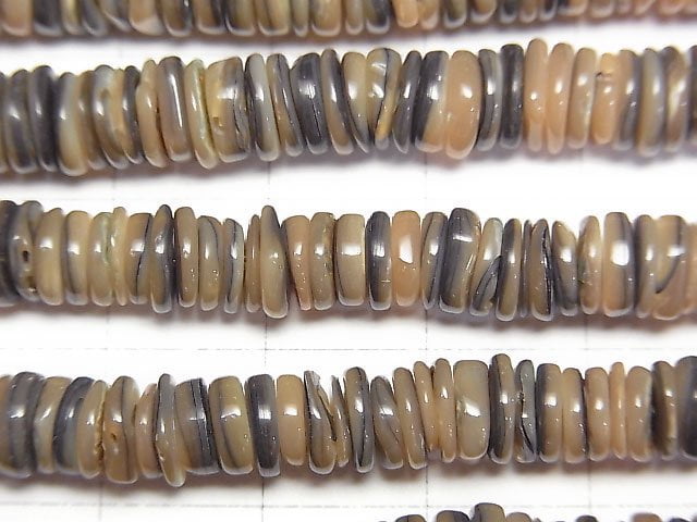 [Video] Abalone Shell Rondelle 1strand beads (aprx.15inch/38cm)