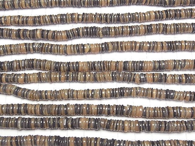 [Video] Abalone Shell Rondelle 1strand beads (aprx.15inch/38cm)