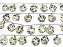 [Video]Dalmatian Jasper Hexagon Cut 1strand (8pcs )