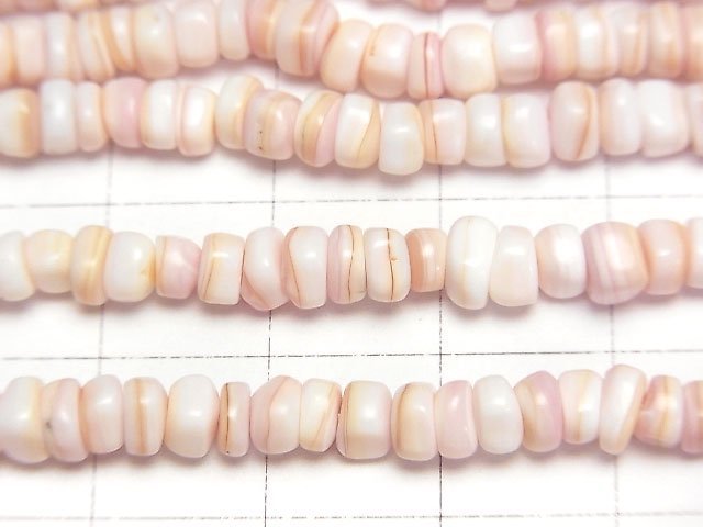 [Video] Queen Conch Shell AA Roundel 1strand beads (aprx.15inch/38cm)