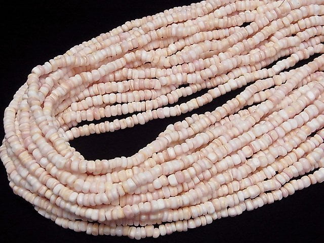 [Video] Queen Conch Shell AA Roundel 1strand beads (aprx.15inch/38cm)