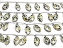 [Video] Dalmatian Jasper Faceted Marquise 1strand (8pcs )