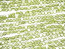 [Video]High Quality Peridot AAA- Coin 1strand beads (aprx.13inch/32cm)