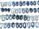 [Video]High Quality Kyanite AA++ Pear shape (Smooth) half or 1strand beads (aprx.8inch/20cm)