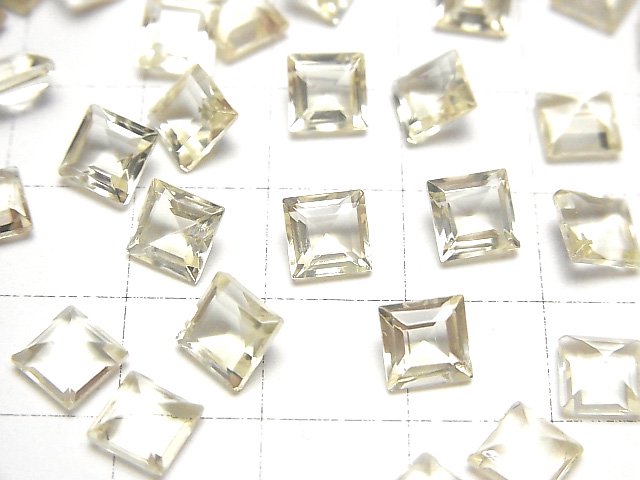 [Video]High Quality Golden Labradorite AAA Loose stone Square Faceted 6x6mm 2pcs