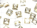 [Video]High Quality Golden Labradorite AAA Loose stone Square Faceted 8x8mm 2pcs