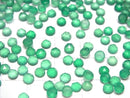 [Video]High Quality Green Onyx AAA Round Rose Cut 4x4mm 10pcs