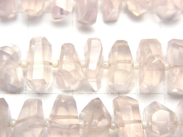 [Video]High Quality Rose Quartz AAA-Faced Nugget half or 1strand beads (aprx.6inch/16cm)