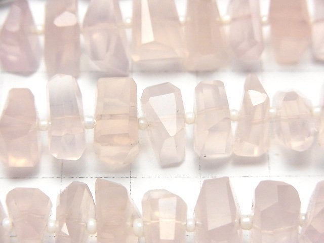 [Video]High Quality Rose Quartz AAA-Faced Nugget half or 1strand beads (aprx.6inch/16cm)