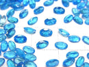 [Video]High Quality Neon Blue Apatite AAA Loose stone Oval Faceted 5x3mm 3pcs
