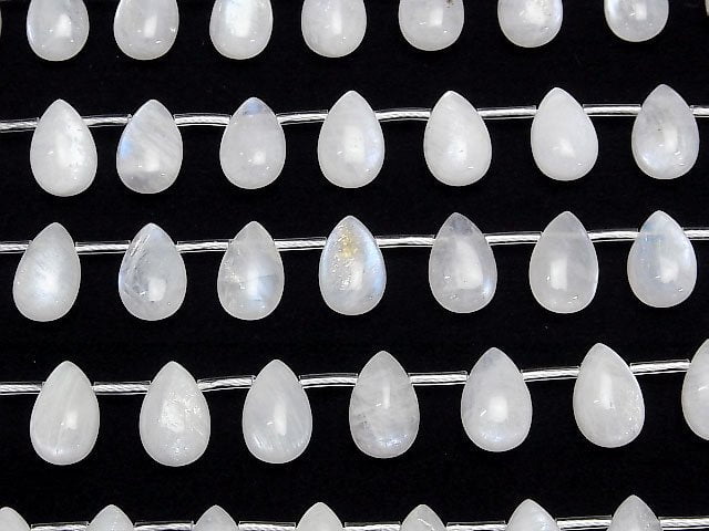 [Video]Royal Blue Moonstone AA++ Pear shape (Smooth) 14x9mm 1strand beads (aprx.6inch/16cm)