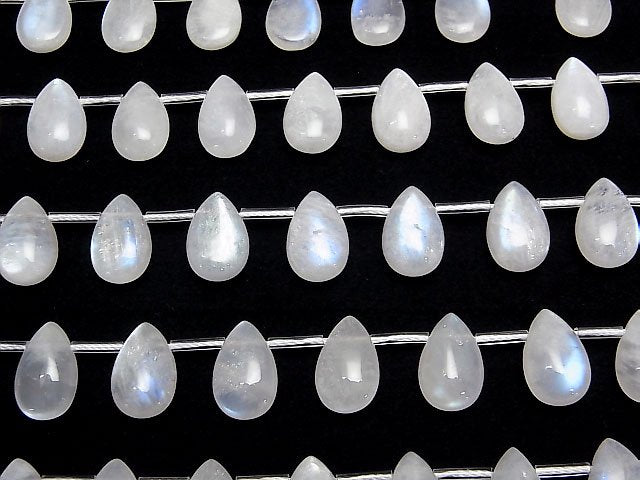 [Video]Royal Blue Moonstone AA++ Pear shape (Smooth) 14x9mm 1strand beads (aprx.6inch/16cm)