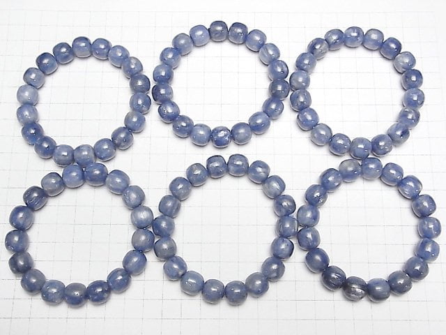 [Video]Kyanite AA++ Semi Round 12.5mm Bracelet