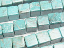 [Video]Turquoise AA++ Cube 8x8x8mm half or 1strand beads (aprx.7inch/18cm)
