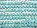 [Video]High Quality! Magnesite Turquoise Cube Shape 7x7x7mm 1strand beads (aprx.15inch/37cm)
