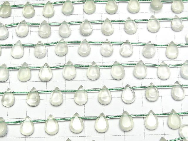 [Video]High Quality Prehnite AAA Pear shape (Smooth) 10x7mm 1strand beads (aprx.7inch/17cm)