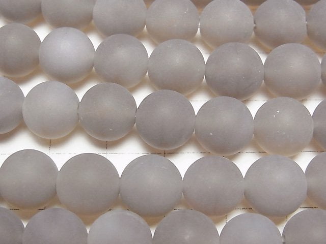 [Video] Frost Gray Onyx Round 10mm 1strand beads (aprx.14inch/35cm)