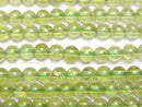 [Video]Peridot AAA- Round 4mm half or 1strand beads (aprx.16inch/39cm)