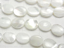 [Video] Mother of Pearl MOP White Oval 8x6mm 1strand beads (aprx.15inch/37cm)