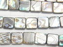 [Video]Abalone Shell Square 8x8mm 1/4 or 1strand beads (aprx.15inch/38cm)
