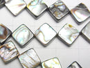 [Video]Abalone Shell Diamond 10x10mm 1/4 or 1strand beads (aprx.15inch/38cm)