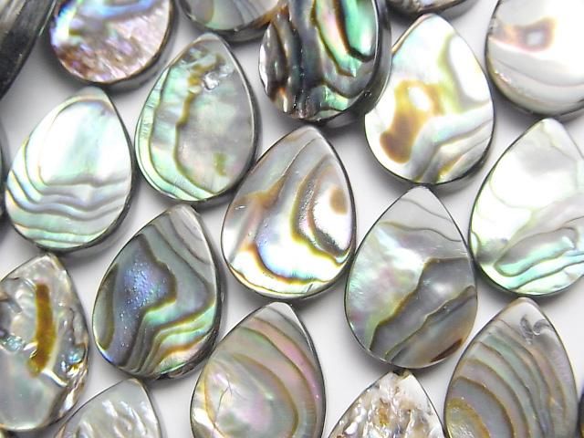 鮑魚貝梨形14x10mm 1/4或1串珠（約15英吋/36公分）