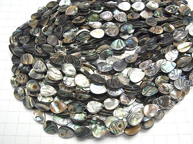 [Video] Abalone Shell Pear shape 14x10mm half or 1strand beads (aprx.15inch/37cm)