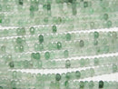 [Video]High Quality! Green Aventurine Faceted Button Rondelle 3x3x2mm 1strand beads (aprx.15inch/37cm)