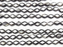 [Video]High Quality Black Shell (Black-lip Oyster )AAA Diamond Shape 9x6mm 1/4 or 1strand beads (aprx.15inch/38cm)
