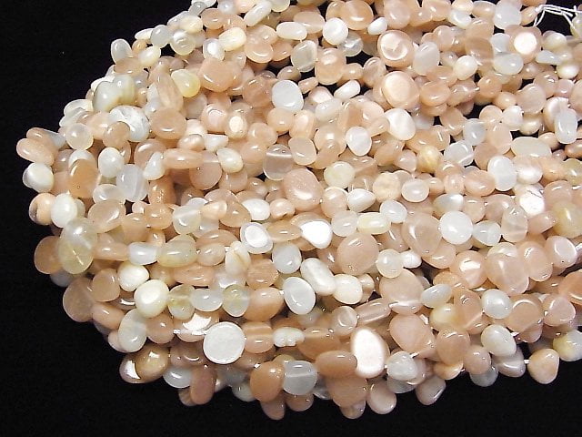 [Video] Multicolor Moonstone AA+ Nugget Top Side Drilled Hole 1strand beads (aprx.14inch/35cm)