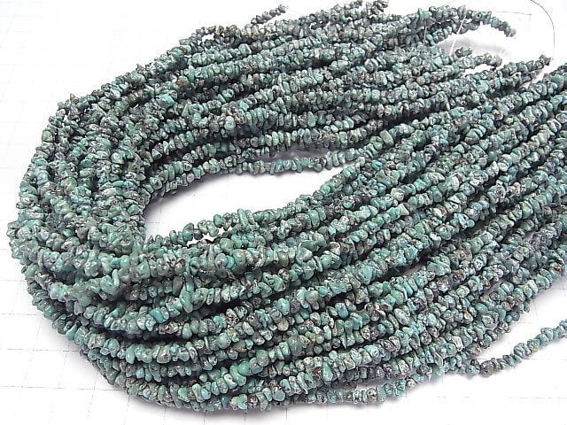 [Video]Turquoise AA Chips (Small Nugget ) 1strand beads (aprx.15inch/38cm)