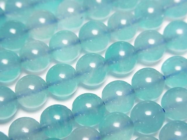 [Video] Uyghur Amazonite Silica AA+ Round 6.5mm 1-strand beads (approx. 15 inches/37 cm)