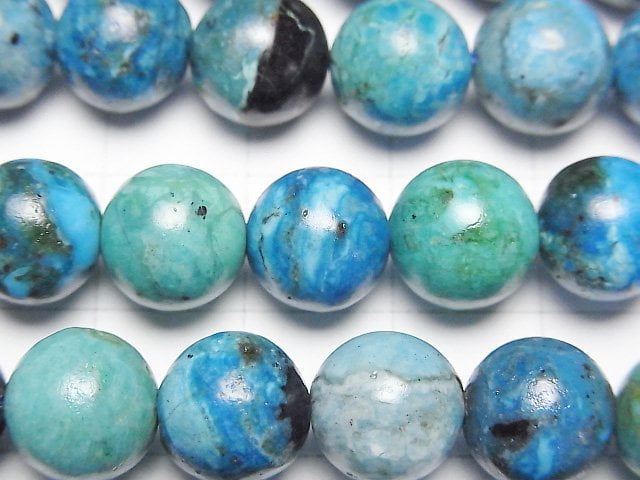 [Video] Blue Opal AA+ Round 10mm half or 1strand beads (aprx.15inch/36cm)