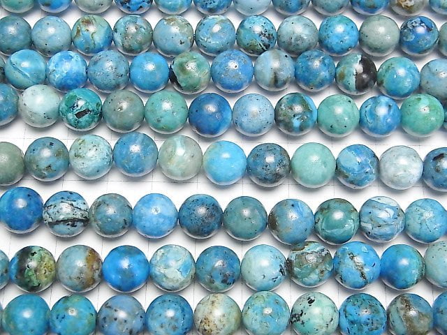 [Video] Blue Opal AA+ Round 10mm half or 1strand beads (aprx.15inch/36cm)