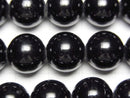 [Video] Black Tourmaline AAA-Round 12mm [2mm Hole] Half or 1strand Beads (approx. 15 inches/36 cm)