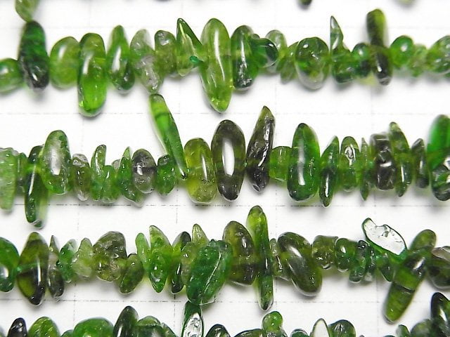 [Video] Chrome Diopside AA+ Chips (Small Nugget ) 1strand beads (aprx.15inch/38cm)