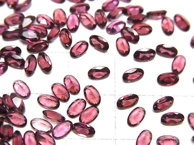 [Video]High Quality Rhodolite Garnet AAA Loose stone Oval Faceted 5x3mm 10pcs