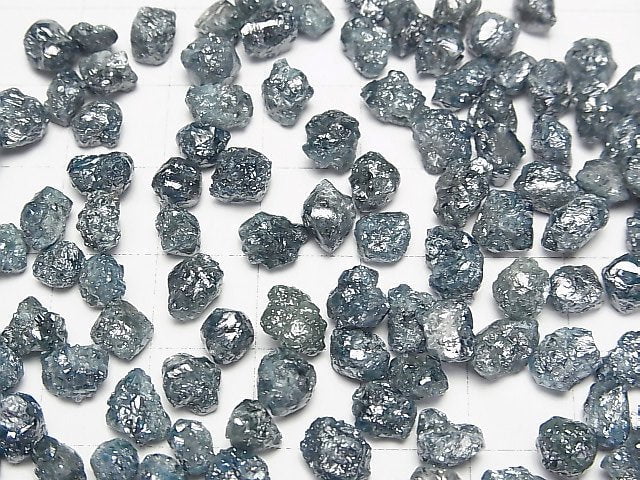 [Video]Blue Diamond Loose stone Rough Nugget 5pcs