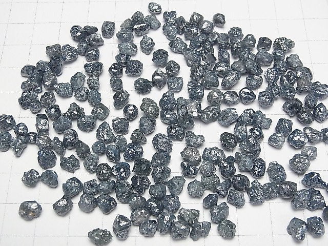 [Video]Blue Diamond Loose stone Rough Nugget 5pcs