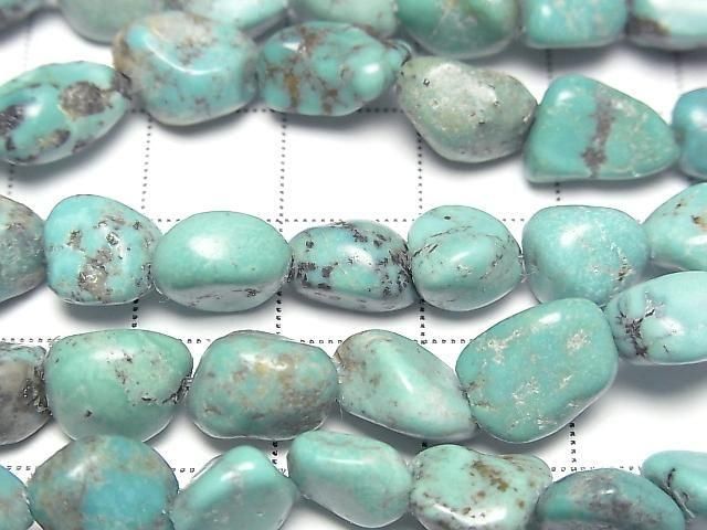 [Video] Turquoise AA+ Nugget Half or 1 Strand Bead (approx. 15 inches/38 cm)
