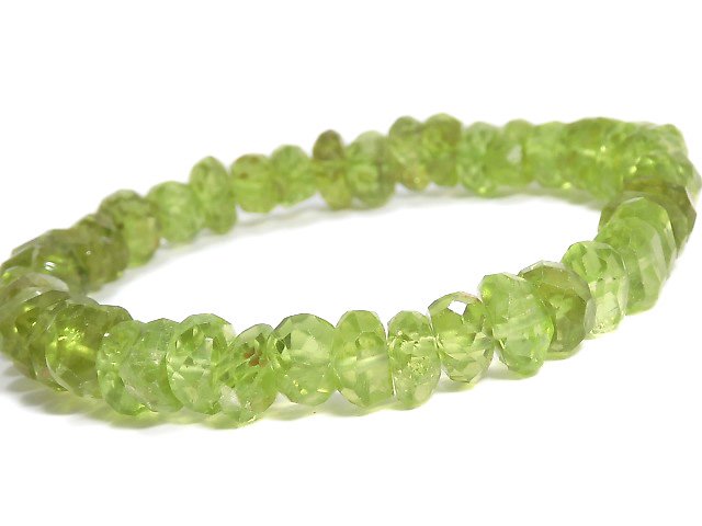 [Video][One of a kind] High Quality Peridot AAA-Faced Nugget Bracelet NO.11