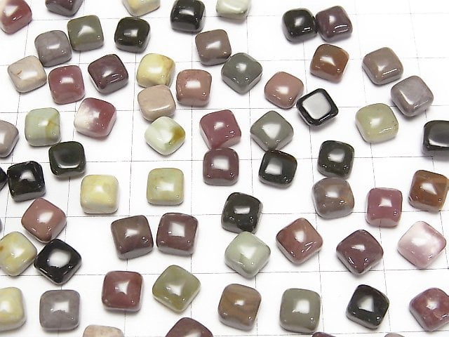 [Video] Imperial Jasper Square Cabochon 6x6mm 5pcs